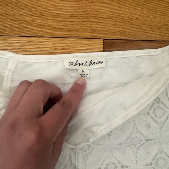 For Love And Lemons women’s Charmaine Sheer Lace Midi Skirt Size M - Picture 8 of 13